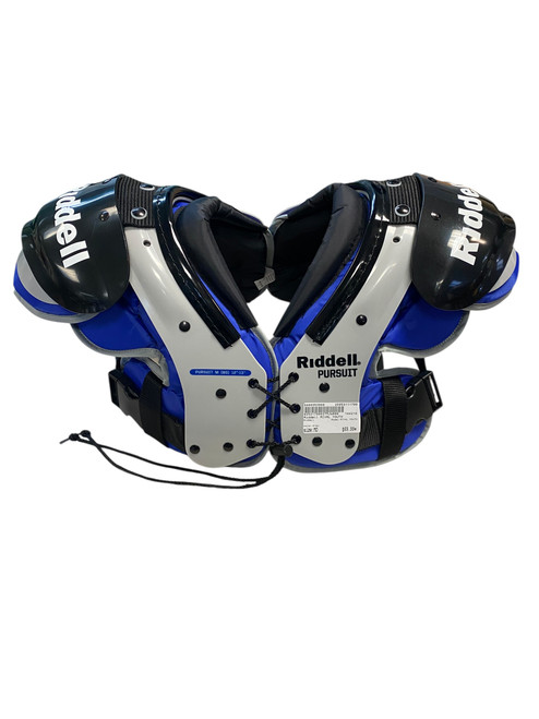 Vist Large View of Product Image Which is Used Riddell RIVAL YOUTH FB Shoulder Pads Grey MD