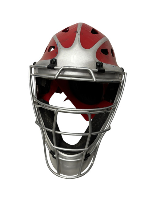 Used Rawlings Baseball Catchers Helmet Red 7 1/8 - 7 3/4 11731-S000139783