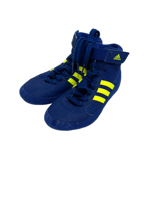 Used Adidas HVC Jr 1.5 Royal Blue Wrestling Shoes 11692-S000136384