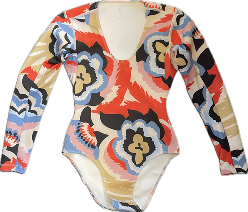 Used BRIGHT COLORS Rash Guards Women White SM