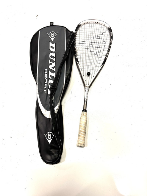Used Dunlop BLACK MAX TITANIUM Adult Squash Racquet Grey Unknown 11860-S000291695