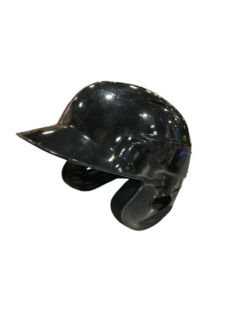 Used Rawlings BLK HELMET Batting Helmet No Mask Black MD 11834-S000035898