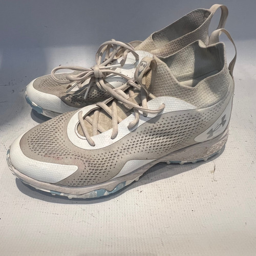 Used Under Armour UA GLORY TURF WMNS 9.5 LAX Cleats Womens White Senior 9.5 11878-S000020073