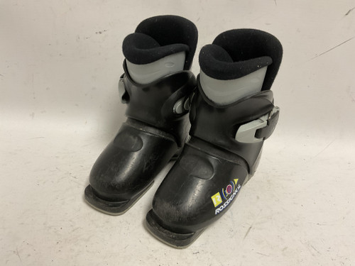 Vist Large View of Product Image Which is Used Rossignol R 18 Boys DH Ski Boot Black 185 MP - Y12 11855-S000185315