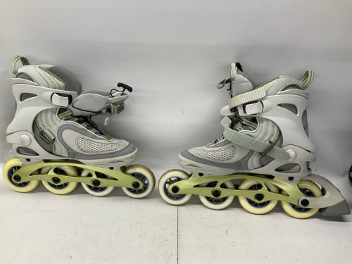 Used K2 ALEXIS X PRO WOMENS Senior Roller Quad Skates Silver Senior 7 11836-S000026574