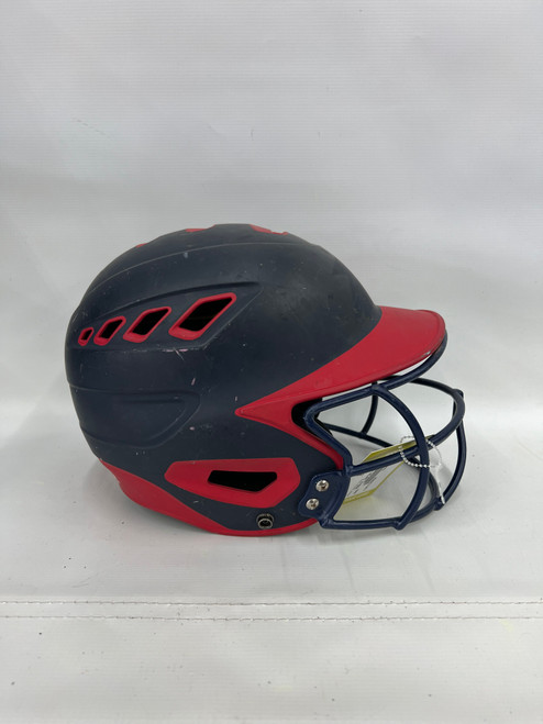 Used BoomBah HELMET W/MASK Batting Helmet w/Mask Black SM 11871-S000015443