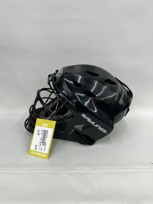 Used Rawlings RAWLINGS BLACK Catchers Helmet w/Mask Black SM 11871-S000015447