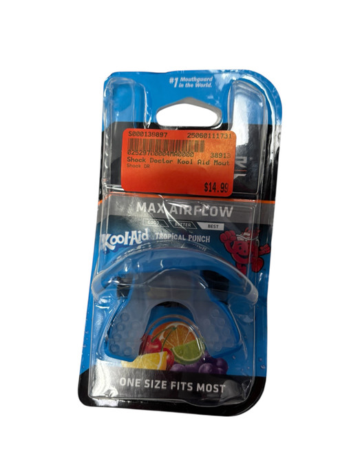 New Shock Doctor Max Airflow Kool-Aid Tropical Punch Mouthguard 11731-S000139897
