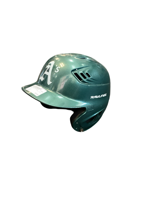 Vist Large View of Product Image Which is Used Rawlings R16J-R1 Batting Helmet No Mask Green One Size