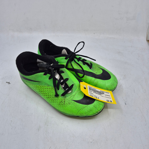 Used Nike HYPERVENOM Soccer Cleats Green Junior 02.5 10589-S000413837