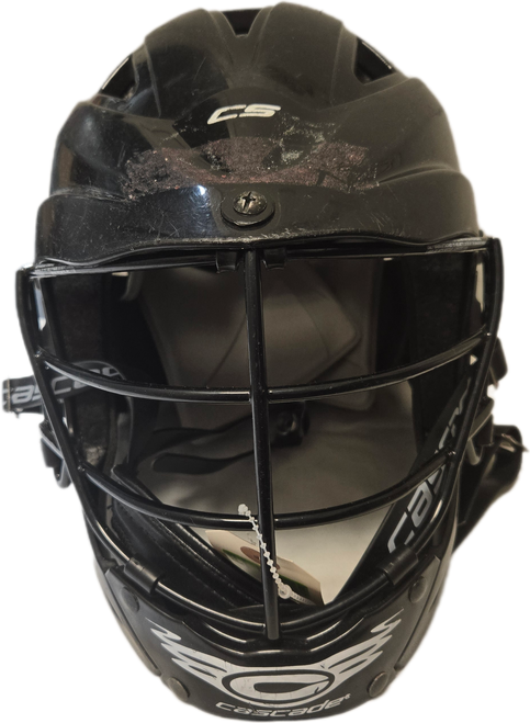 Used Cascade CS Lacrosse Helmet Black SM 11735-S000347972 Vist Large View of Product Image Which is Used Cascade CS Lacrosse Helmet Black SM