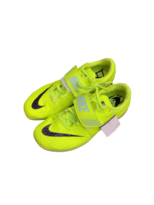 Vist Large View of Product Image Which is Used Nike Track & Field Cleats Adult Optic Yellow Senior 9.5