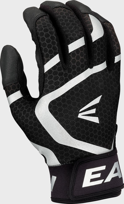 Vist Large View of Product Image Which is New Easton MAV GT BB/SB Batting Gloves Black LG
