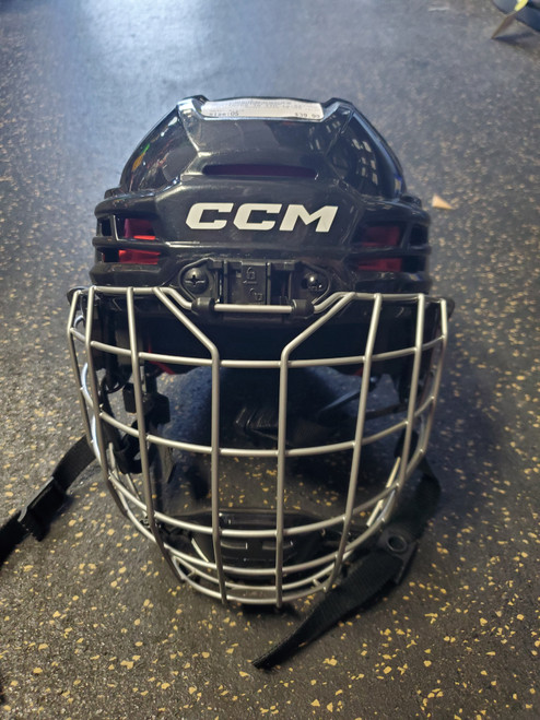 Vist Large View of Product Image Which is Used CCM TACKS 70 YTH 12/29 Helmet Cage Combo Black One Size