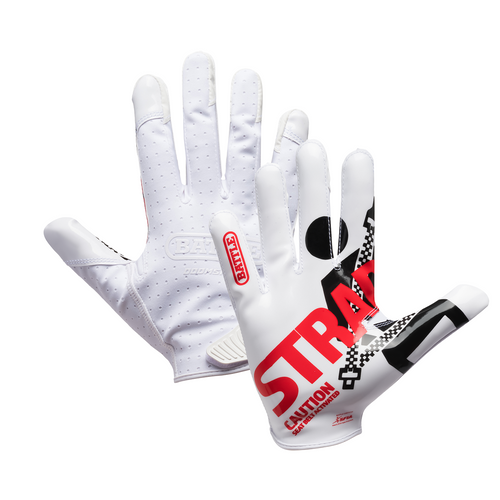 Vist Large View of Product Image Which is Battle Sports Doom Speed Youth Receiver's Gloves Strapped #10GLYST001