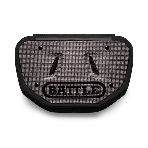 Vist Large View of Product Image Which is Battle Sports Diamond Chrome Football Back Plate Black #24ACDIA003