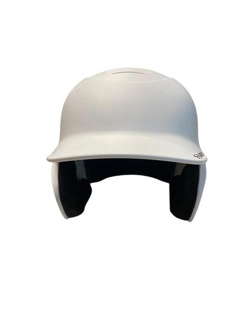 Vist Large View of Product Image Which is Used BoomBah BBHDR Batting Helmet No Mask White M/L