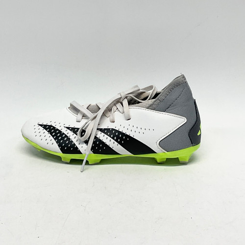 Vist Large View of Product Image Which is Used Adidas PREDATOR Soccer Cleats Grey And White Junior 02 11805-S000060938