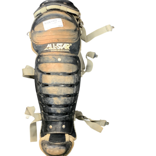 Vist Large View of Product Image Which is Used All Star SHINGUARDS Catchers Leg Guards Black Youth