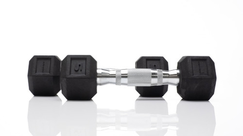 Vist Large View of Product Image Which is New 5lb pair rubber coated