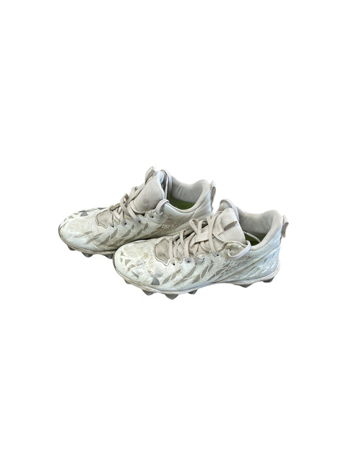 Vist Large View of Product Image Which is Used Under Armour Adult FB Cleats White Senior 7 11833-S000163436