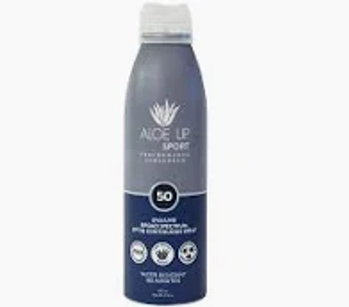 Vist Large View of Product Image Which is New AloeUp SPF 50 5.5oz Spray