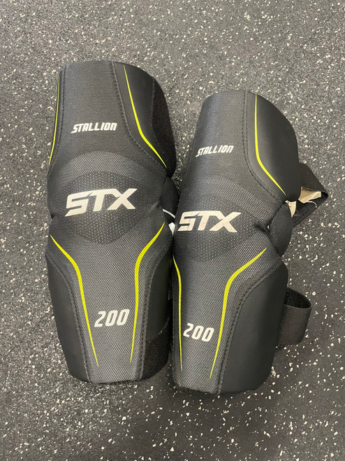 Used STX STALLION 200 Lacrosse Arm Pads/Guards Black MD 11726-S000281561