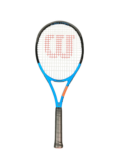 Vist Large View of Product Image Which is Used Wilson ULTRA TOUR XP 103 Adult Tennis Racquet Royal Blue 4 3/8"