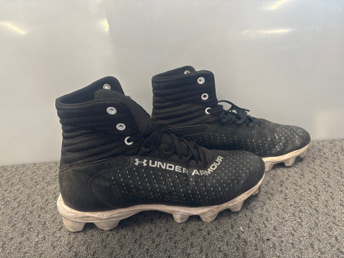 Vist Large View of Product Image Which is Used Under Armour Adult FB Cleats Black Senior 9 11858-S000076321