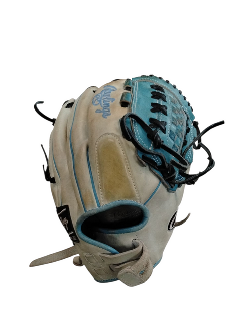 Used Rawlings RLA125-18WCBN BB/SB Glove RH Throw White 12 1/2" 11866-S000024609