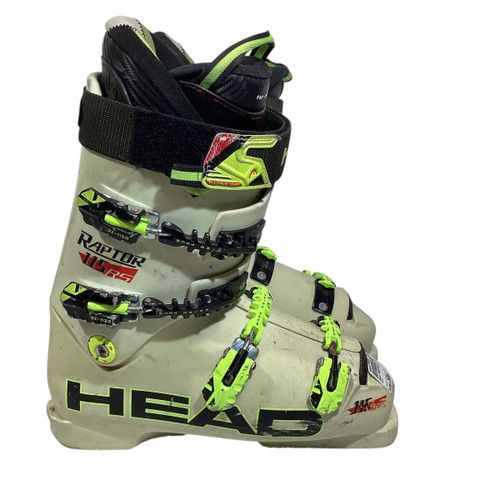 Used Head RAPTOR 115 RS Mens DH Ski Boot Cream White 280 MP - M10 - W11 11815-S000479093