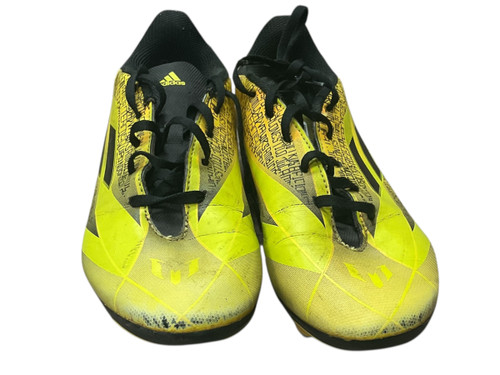 USED Adidas Messi SGC 753002 Soccer Cleats Yellow/Green/Black Junior 04.5