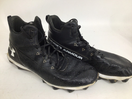 Vist Large View of Product Image Which is Used Under Armour HAMMER MID RM SR 13 FB CLEATS Adult FB Cleats Black Senior 13 11752-S000065403