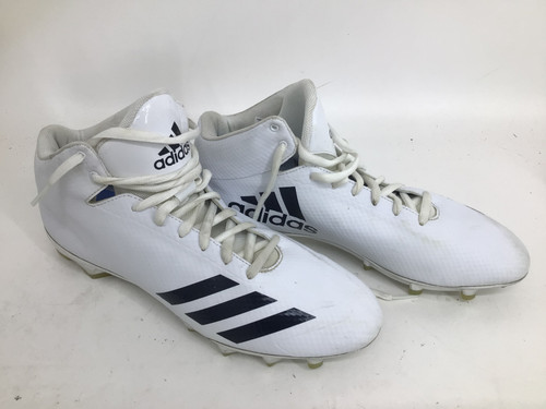 Vist Large View of Product Image Which is Used Adidas ADIZERO 6.0 MID DMO SR 14 FB CLEATS Adult FB Cleats White Senior 14 11752-S000065412