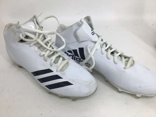 Vist Large View of Product Image Which is Used Adidas ADIZERO 6.0 MID DMO SR 14 FB CLEATS Adult FB Cleats White Senior 14 11752-S000065413