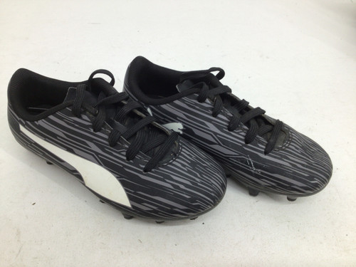 Vist Large View of Product Image Which is Used Puma RAPIDO III FG/AG YTH 10 SOCCER CLEATS Soccer Cleats Black Youth 10.0 11752-S000065425