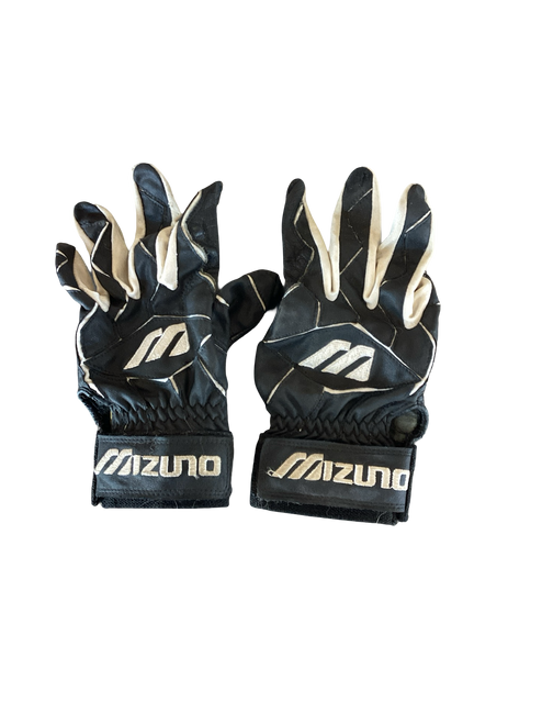 Used Mizuno BB/SB Batting Gloves Black SM