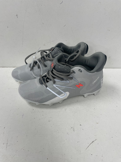 Used New Balance LAX Cleats Boys Grey Junior 05.5 11891-S000302781