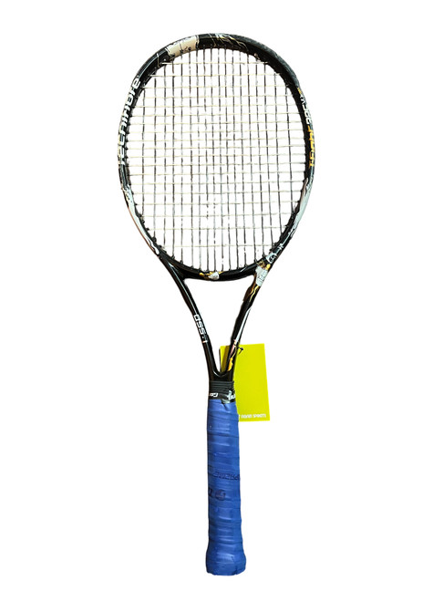 Vist Large View of Product Image Which is Used Tecnifibre T-FIGHT 325 Adult Tennis Racquet Black 4 3/8"