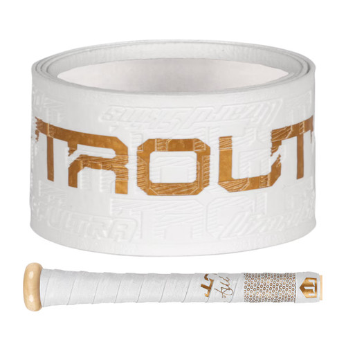 Vist Large View of Product Image Which is New LIZARD SKINS ULTRA BAT GRIP 1.1MM MIKE TROUT DIAMOND WHITE 11147-LIZDSPUBB1T2