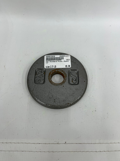 Vist Large View of Product Image Which is Used Cap Standard Plate (Each) 2.5 lb 11871-S000015835