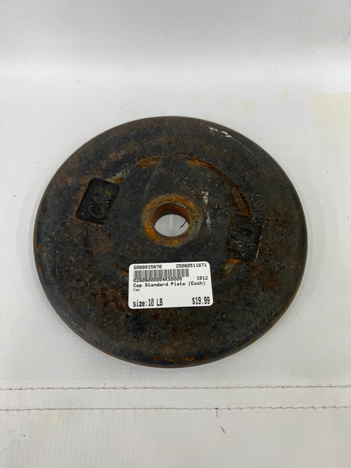 Vist Large View of Product Image Which is Used Cap Standard Plate (Each) 10 lb 11871-S000015869