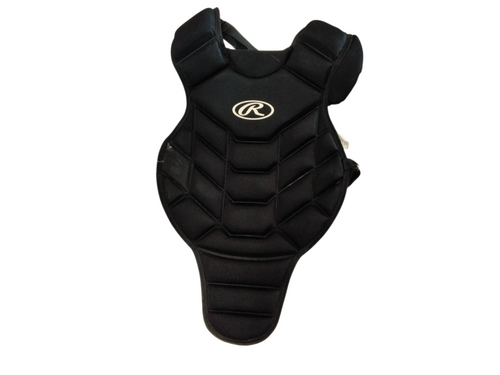 Vist Large View of Product Image Which is Used Rawlings Catchers Chest Protector Black Intermed