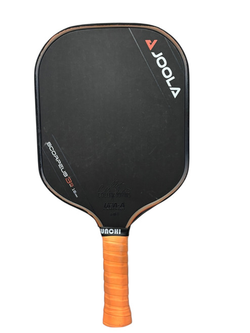Vist Large View of Product Image Which is Used JOOLA SCORPEUS 3S 16MM Pickleball Paddle Black