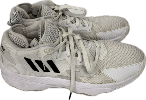 Vist Large View of Product Image Which is Used Adidas Basketball Shoes M White Senior 9.5