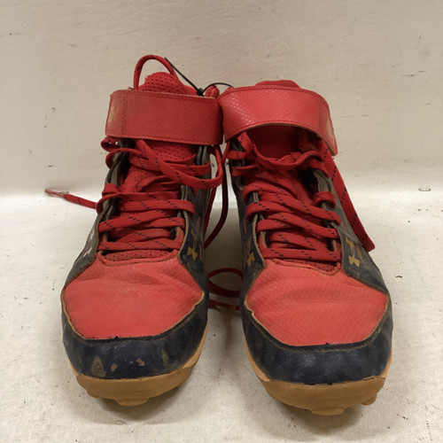 Vist Large View of Product Image Which is Used Under Armour BB BB/SB Cleats Red Junior 05