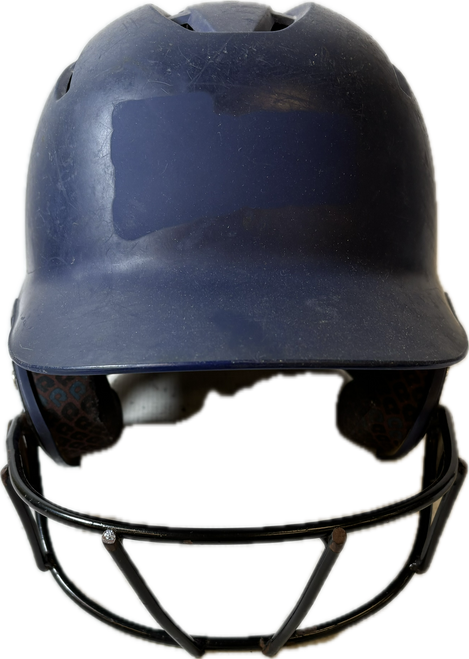 Vist Large View of Product Image Which is Used Demarini Batting Helmet w/Mask Royal Blue MD
