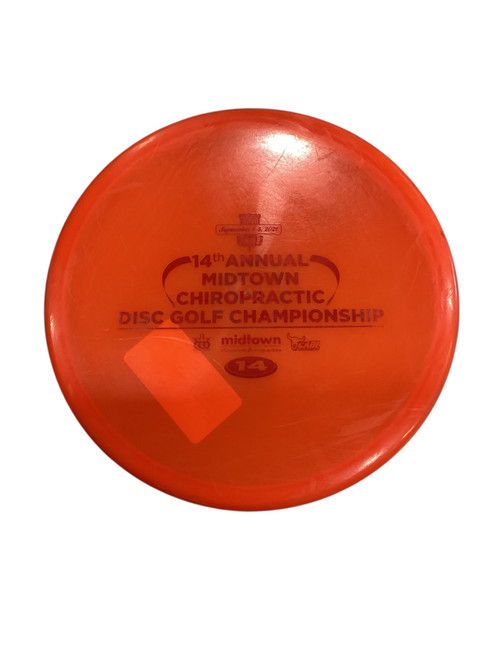 Vist Large View of Product Image Which is Used Westside HARP Disc Golf Putter Orange