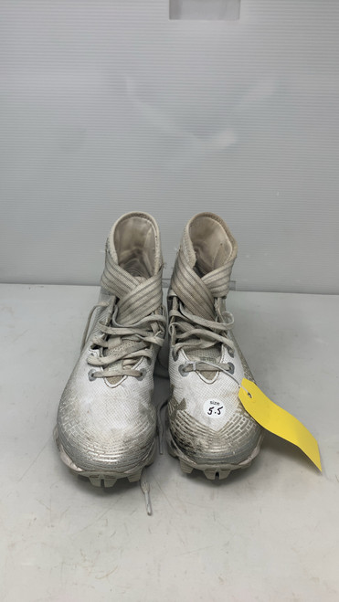 Vist Large View of Product Image Which is Used Under Armour Adult FB Cleats White Senior 6 11795-S000024895