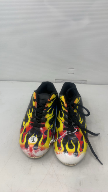 Used Rawlings 46 FLAME BB/SB Cleats Black Junior 02 11795-S000024906